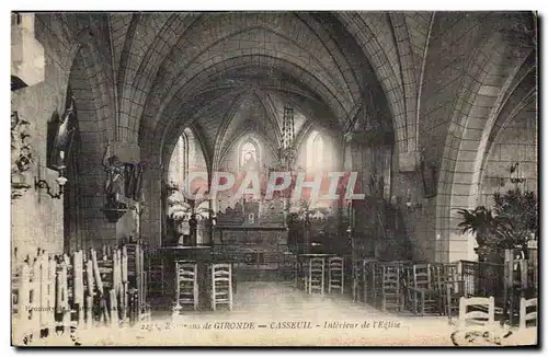 Casseuil Cartes postales Interieur de l'eglise