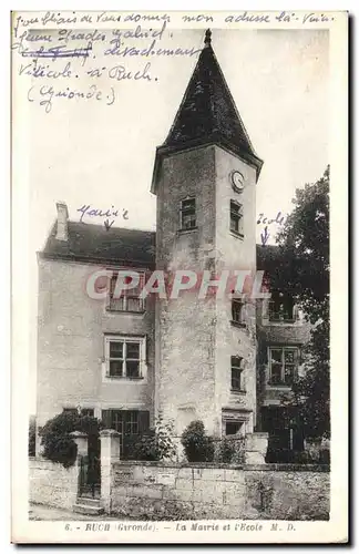 Cartes postales Ruch La mairie et l'ecole