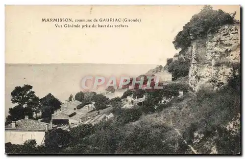 Marmisson Ansichtskarte AK Commune de Gauriac Vue generale prise du haut des rochers