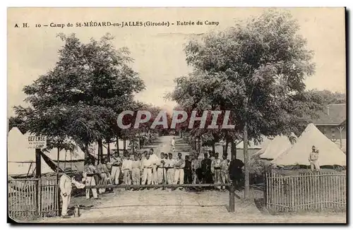 Cartes postales Camp de St Medard en Jalles Entree du camp (militaria)