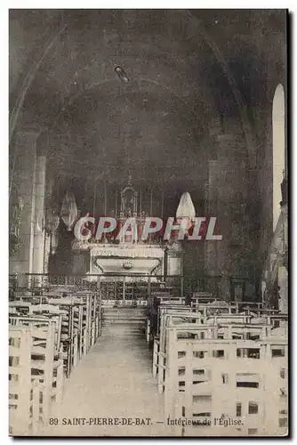 Saint Pierre de Bat Cartes postales Interieur de l'eglise