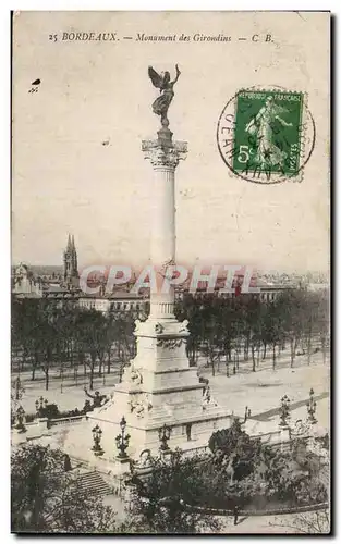 Bordeaux Cartes postales Monument des Girondins