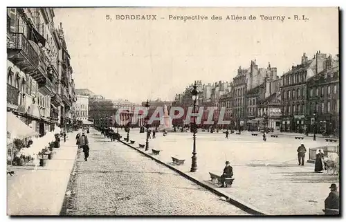 Bordeaux Cartes postales Perspective des allees de Tourny