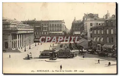 Bordeaux Cartes postales La place de la Comedie