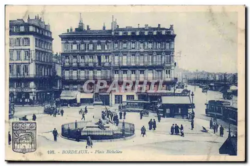 Bordeaux Ansichtskarte AK Place Richelieu