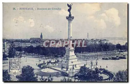 Bordeaux Cartes postales Monument des Girondins