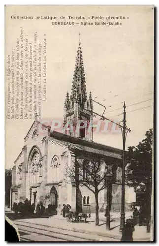 Bordeaux Ansichtskarte AK Eglise Sainte Eulalie