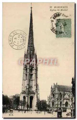 Bordeaux Cartes postales Eglise Saint Michel