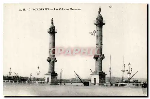 Bordeaux Cartes postales Les colonnes rostrales