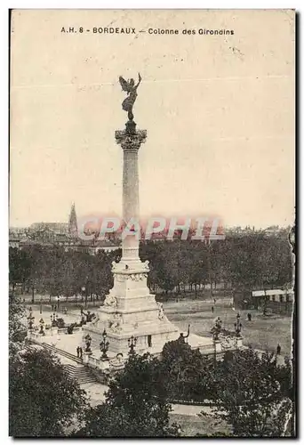 Bordeaux Cartes postales Colonne des Girondins