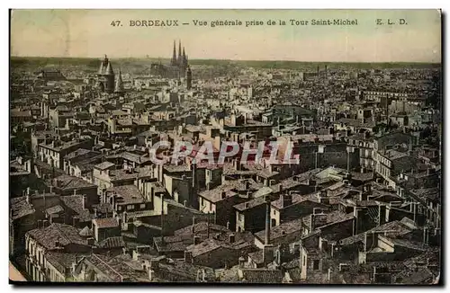 Bordeaux Ansichtskarte AK Vue generale prise de la Tour Saint Michel