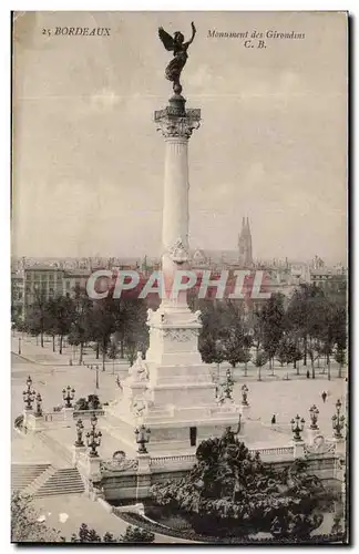 Bordeaux Cartes postales Monument des Girondins