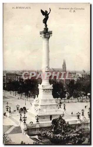 Bordeaux Cartes postales Monument des Girondins