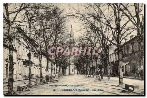 Verdelais Cartes postales Les allees