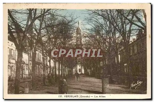 Verdelais Cartes postales Les allees