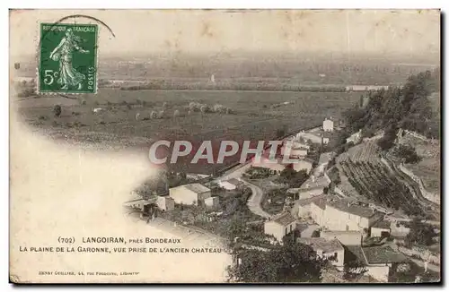 Langoiran pres Bordeaux Cartes postales La plaine de la Garonne vue prise de l'ancien chateau
