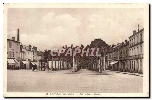 Langon Cartes postales Les allees Maubec