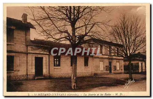 Saint Medard d&#39Eyzans Cartes postales La mairie et les ecoles