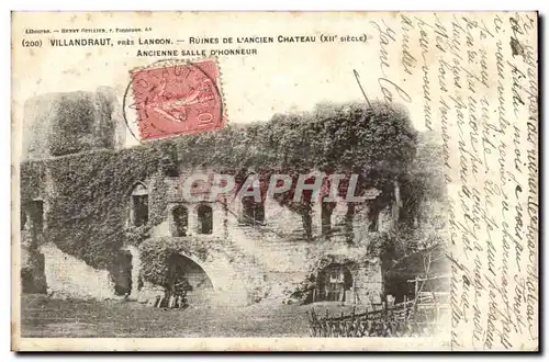 Villandrault pres Langon Cartes postales Ruines de l&#39ancien chateau Ancienne salle d&#39honneur