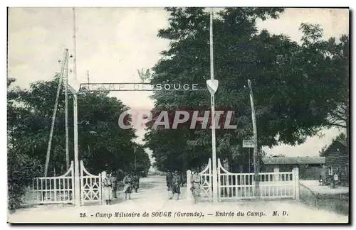 Camp militaire de Siouge Ansichtskarte AK Entree du camp