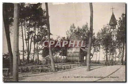 Camp militaire de Souges Cartes postales La chapelle