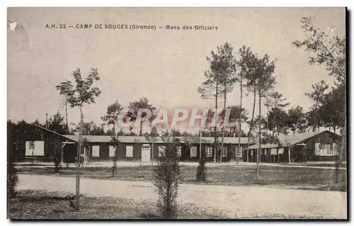 Camp militaire de Souges Ansichtskarte AK Mess des officiers
