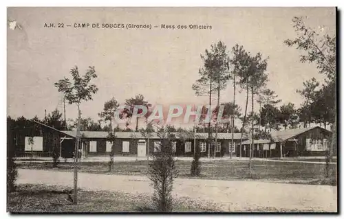 Camp militaire de Souges Cartes postales Mess des officiers