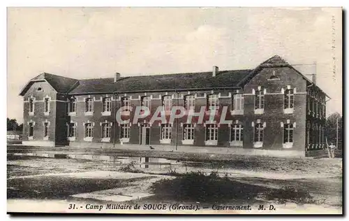 Camp militaire de Souges Cartes postales Casernement