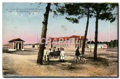 Camp militaire de Souge Cartes postales Caserne du detachement permanent