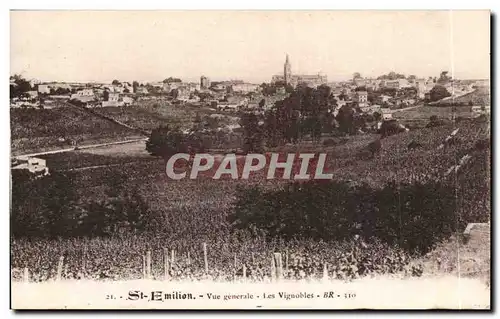 Saint Emilion Cartes postales Vue generale Les vignobles