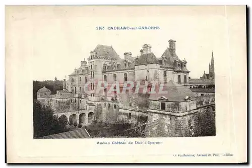 Cadillac sur Garonne Cartes postales Ancien chateau du duc d'Epernon