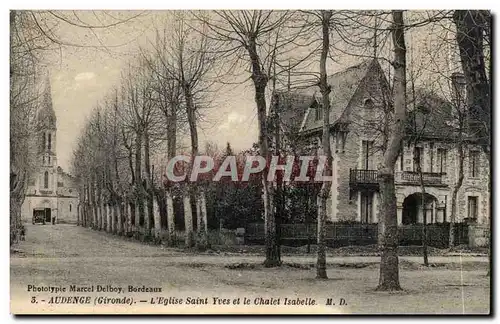 Audence Cartes postales L'eglise Saint Yves et le chalet Isabelle