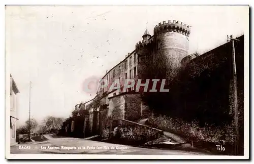 Bazas Ansichtskarte AK Les anciens remparts et la porte fortifiee du Gisquet