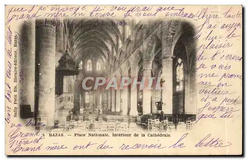 Bazas Cartes postales Place nationale Interieur de la cathedrale