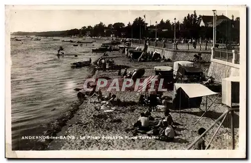 Andernos les Bains Ansichtskarte AK La plage devant la terrasse