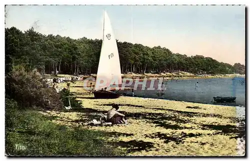 Cartes postales moderne Andernos les Bains Le Mauret La plage devant le terrain de camping