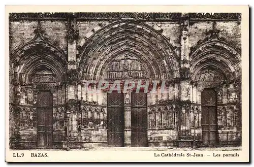 Ansichtskarte AK Bazas La cathedrale St Jean Les portails