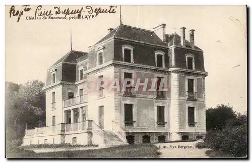 Ansichtskarte AK Chateau de Segonzac pres Blaye