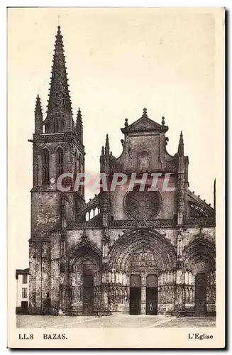 Cartes postales Bazas L'eglise