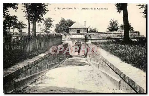 Cartes postales Blaye Entree de la citadelle