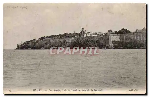 Ansichtskarte AK Blaye Les remparts de la citadelle cote de la Gironde
