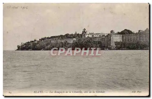 Cartes postales Blaye Les remparts de la citadelle cote de la Gironde