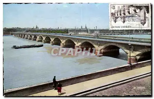 Cartes postales moderne Bordeaux Le pont sur la Garonne