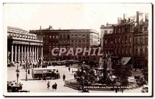 Cartes postales moderne Bordeaux La place de la comedie