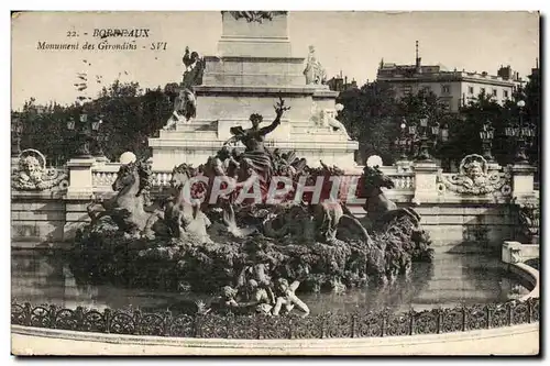 Cartes postales Bordeaux Le monument des Girondins