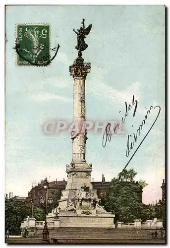 Cartes postales Bordeaux Monument des Girondins