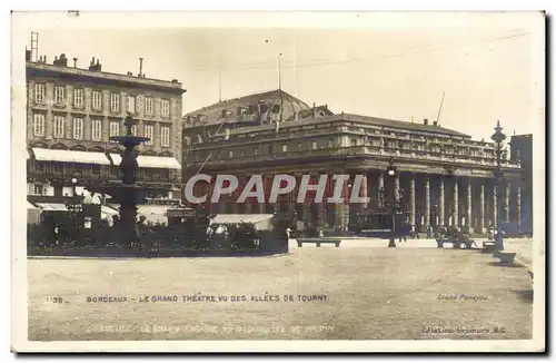 Bordeaux Cartes postales Le grand theatre vu des allees de Tourny