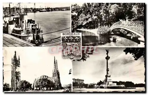 Bordeaux Cartes postales Monument des Girondins Le port La Tour Pey Berland