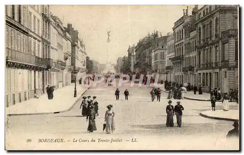 Bordeaux Ansichtskarte AK Le cours du Trente Juillet