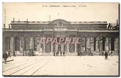 Bordeaux Cartes postales L&#39hotel de ville